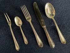 Silber Besteck  24-teilig   Bader 90  Silberauflage   6 Personen   mit Koffer