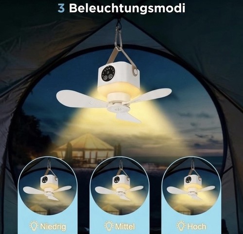 Akku camping ventilator usb - akku,