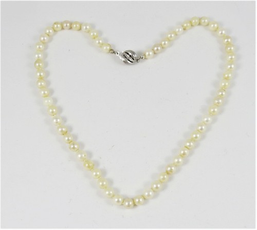 Vintage kurze perlen kette mit - vintage,