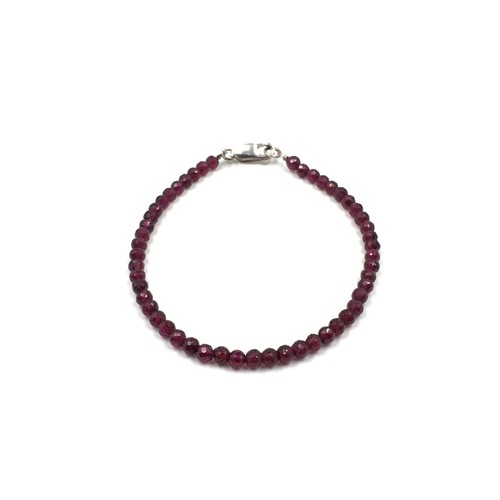 925 silber armband - 925, granat