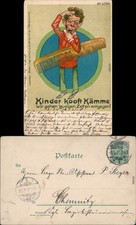 Ansichtskarte  Scherzkarten - Kinder kooft Kämme 1901