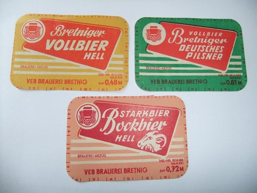 Etiketten bretniger bier - etiketten,
