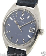IWC ELECTRONIC HERRENUHR IN EDELSTAHL - STIMMGABELUHRWERK DEFEKT 1970er JAHRE