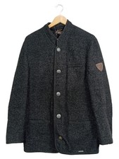 Giesswein Trachtenjacke Herren Wolle Grau Traditionell Gr. 52 XL