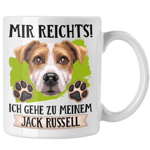 Jack russel besitzer - jack, tasse