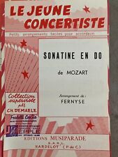 Sonatine en Do Mozart  FERNYSE  Ch. Demaele Noten Solo Akkordeon