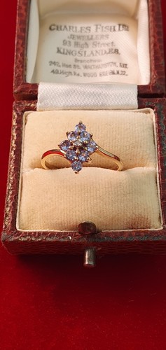 Tansanit und diamant ring - und,