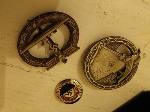 Hitler badges lot collection - hitler,