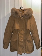 Damen Winterjacke Parka Braun