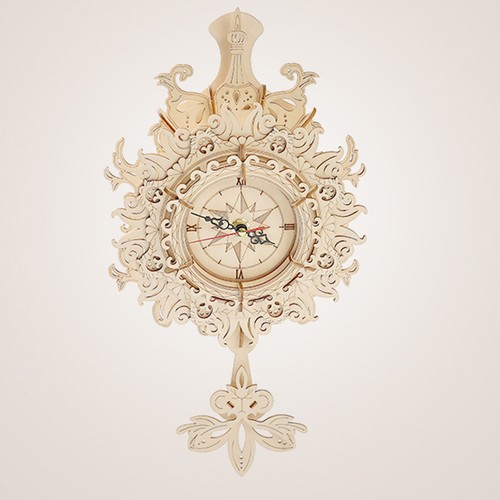 Holzpuzzle uhr mechanische - holzpuzzle,