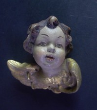 Engelskopf Holz geschnitzt &