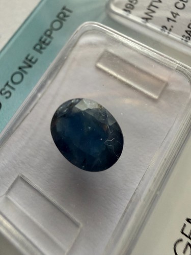 Natürlicher blauer saphir - natürlicher,