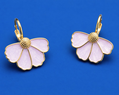 Emaille ohrringe gold - emaille,