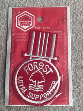 1970er Nottingham Forest FC Loyal Supporter ungeöffnete Truhe Stoffabzeichen/Aufnäher