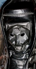 Philipp Plein Pantherkopf Totenkopf schwarz Stacheln 42 luxus Sneaker