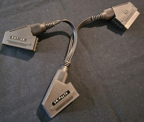 Scart kabel adapter out - scart-kabel, y-adapter
