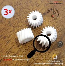 3x Zahnrad Getriebe Ritzel 8mm