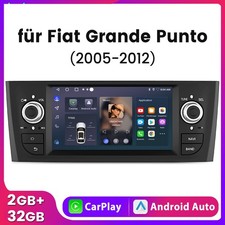 7'' Autoradio Android 14 Carplay Für Fiat Linea Grande Punto Navi GPS WIFI BT FM