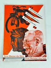 Meister Prospekt Motorfahrrad Motorrad Vorkrieg Original Kleinkraftrad Bielefeld