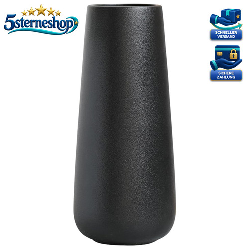 Vase schwarz hoch - schwarz, cm