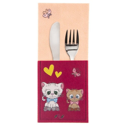 Besteckhülle katze 21x9 - katze,