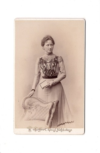 Cdv foto damenportrait feine - damenportrait, /