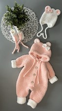 Handgestrickte Baby Set Gr