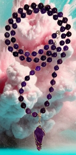 Amethyst halskette cm - amethyst,