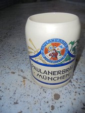 33629 alter Bierkrug Paulanerbräu München Salvator 0,5ltr beerstein Brauereikrug