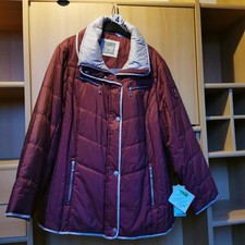 Damen Anorak / Winterjacke in Wein-Rot - Gr. 52 - Neuwertig !