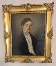 2 Biedermeier Portraits Öl