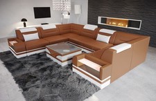Sofa Wohnlandschaft Leder