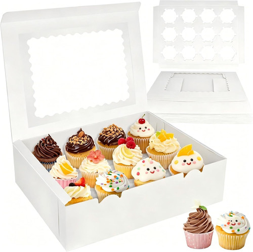10stk cupcake transportbox 12 - 10stk, transportbox,