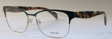 Prada Damen Brillenfassung grün Silber Neu ohne Etui 