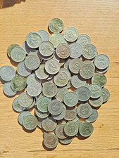 110Stück 50 Pfennig Münzen ab 1949, 1950, 1966, G D J, Bank deutscher Länder DM