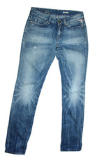 Replay Pearl Damen Straight Jeans  S W28 / L34 Blumen