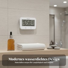 Thermo-Hygrometer mit Uhr und