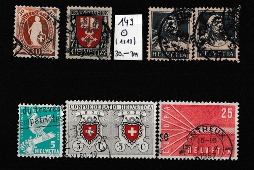 Lot schweiz gestempelt - 7, x
