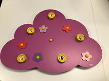 Deckenleuchte Deckenlampe Holz Kinderzimmer Wolke lila 5 x E14 WALDI LEUCHTEN DS