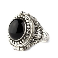 Gothic silber giftring mit - silber,
