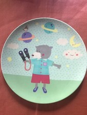 Kinder Teller-rice people care we care Melamin -Bärchen-Fa. Rice Geschenk-