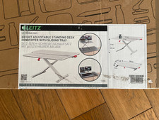 LEITZ Ergo Cosy Schreibtischaufsatz höhenverstellbar 80×40 cm Stehpult Ablage