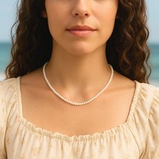 Zeitlose Perlen Halskette