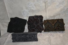 4 x Antiker Stempel - Holz -