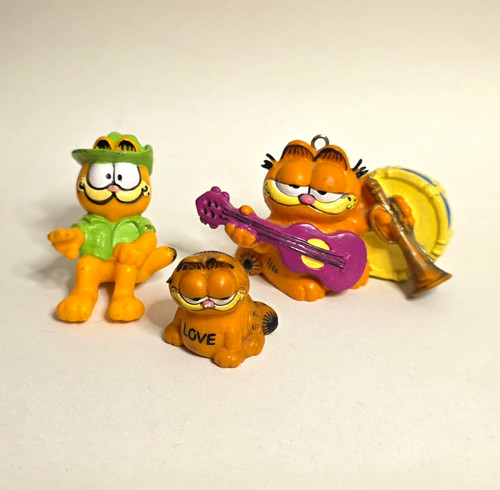 Bully garfield mini figur - 3x,