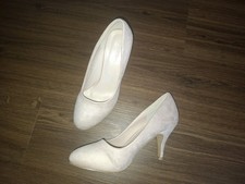 Pumps,Heels,Stiletto,rosa,rose,nude,beige,Gr.39,Wildlederoptik
