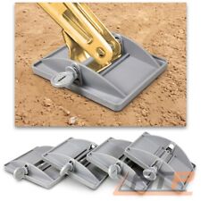 ENVA 4 Stück STÜTZPLATTEN XL FÜR WOHNWAGEN CARAVAN ANHÄNGER STÜTZEN PLATTEN