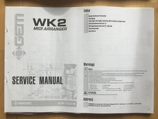 WK2 Midi Arranger Schaltbild Schematic Diagrams Generalmusic GEM