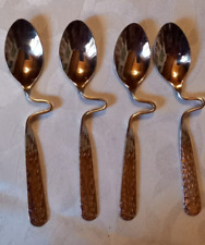 Villeroy & Boch New Wave Caffé Espressolöffel Moccalöffel Löffel 4 Stück Relief