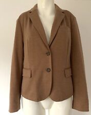 Public  Jacke Blazer Größe 40 Damen Beige Cognac Sweat Stretch Sakko